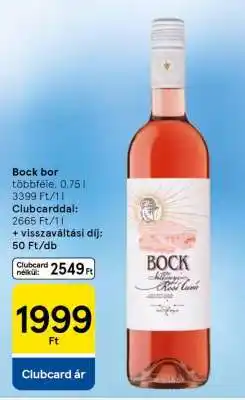 Tesco Bock bor ajánlat