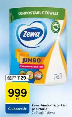 Tesco Zewa Jumbo háztartási papírtörlő ajánlat