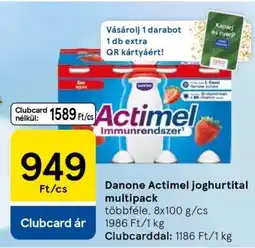 Tesco Danone Actimel joghurtital multipack ajánlat