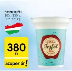Tesco Retro tejföl ajánlat