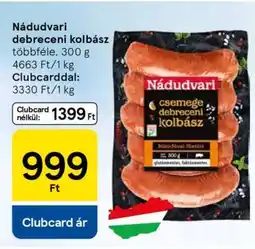 Tesco Nádudvari debreceni kolbász ajánlat