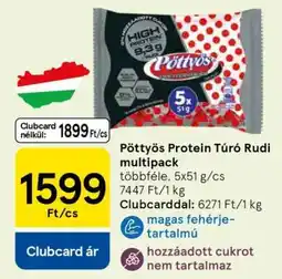 Tesco Pöttyös Protein Túró Rudi multipack ajánlat