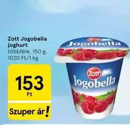 Tesco Zott Jogobella Joghurt ajánlat