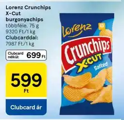 Tesco Lorenz Crunchips X-Cut burgonyachips ajánlat