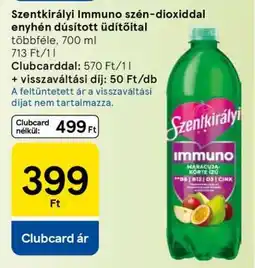 Tesco Szentkirályi Immuno szén-dioxiddal enyhén dúsított üdítőital ajánlat