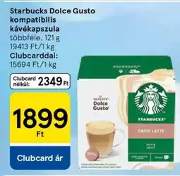 Tesco Starbucks Dolce Gusto Kompatibilis Kávékapszula ajánlat