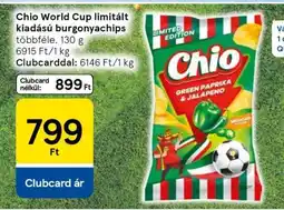 Tesco Chio World Cup limitált kiadású burgonyachips ajánlat