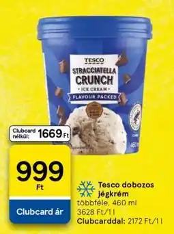 Tesco Tesco dobozos jégkrém ajánlat