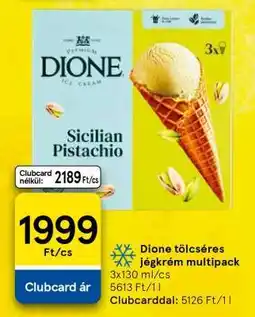 Tesco Dione tölcséres jégkrém multipack ajánlat