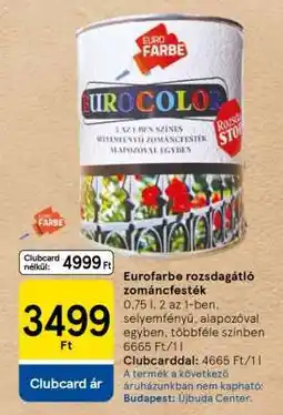 Tesco Eurofarbe rozsdagátló zománcfesték ajánlat
