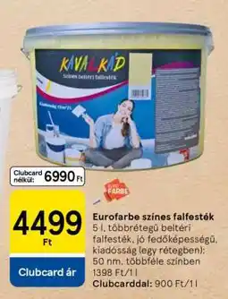 Tesco Eurofarbe színes falfesték ajánlat