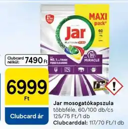 Tesco Jar mosogatókapszula ajánlat