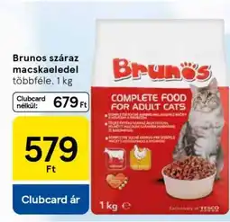 Tesco Brunos száraz macskaeledel ajánlat