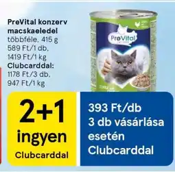 Tesco Prevital Konzerv Macskaeledel ajánlat