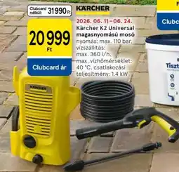 Tesco Kärcher K2 Universal magasnyomású mosó ajánlat