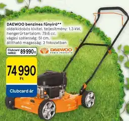 Tesco Daewoo benzinés fűnyíró ajánlat
