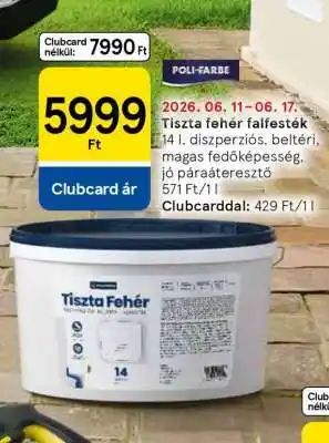 Tesco Tiszta fehér falfesték ajánlat