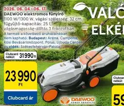Tesco Daewoo elektromos fűnyíró ajánlat
