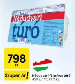 Tesco Nádudvari félzsíros túró ajánlat