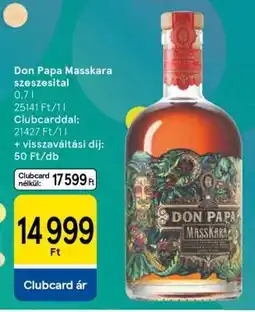 Tesco Don Papa Masskara szeszesital ajánlat