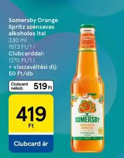 Tesco Somersby Orange Spritz szénsavas alkoholos ital ajánlat
