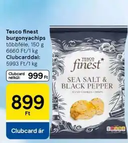 Tesco Tesco finest burgonyachips ajánlat