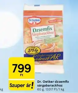 Tesco Dr. Oetker dzsemfix sárgabarackhoz ajánlat