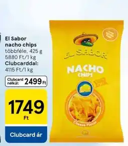 Tesco El Sabor Nacho chips ajánlat