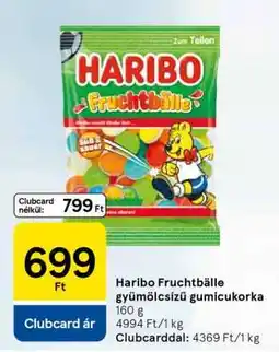 Tesco Haribo Fruchtbälle gyümölcsízű gumicukorka ajánlat