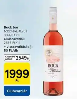Tesco Bock bor ajánlat