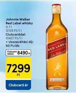 Tesco JOHNNIE WALKER Red Label Whisky ajánlat