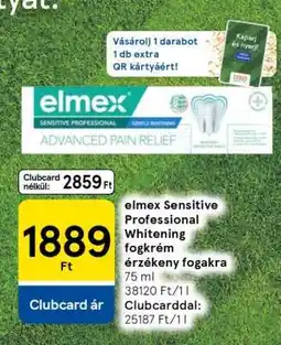 Tesco elmex Sensitive Professional Whitening fogkrém érzékeny fogakra ajánlat