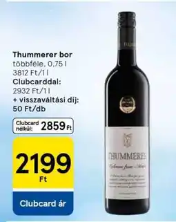 Tesco Thummerer bor ajánlat