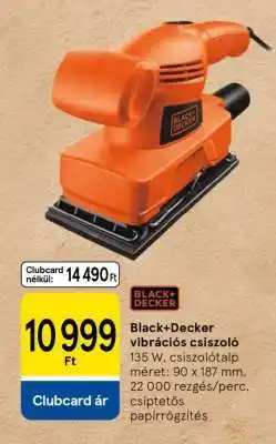 Tesco Black+Decker vibrációs csiszoló ajánlat