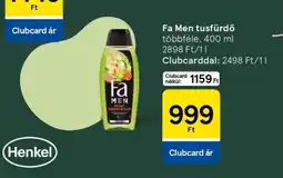 Tesco Fa Men tusfürdő ajánlat
