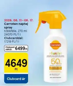 Tesco CARROTEN Naptej spray ajánlat