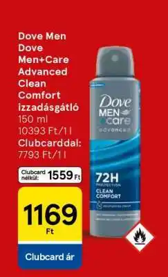 Tesco Dove Men Dove Men+Care Advanced Clean Comfort izzadásgátló 150 ml ajánlat