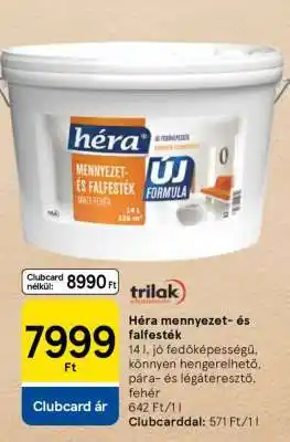 Tesco Héra mennyezet- és falfesték ajánlat