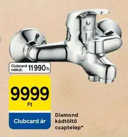 Tesco Diamond kádtöltő csaptelep ajánlat