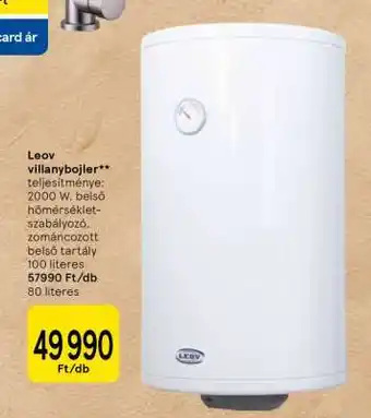 Tesco Leov villanybojler ajánlat
