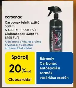Tesco Carbonax felnitisztító 500 ml ajánlat