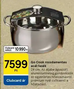 Tesco Go Cook rozsdamentes acél fazék ajánlat