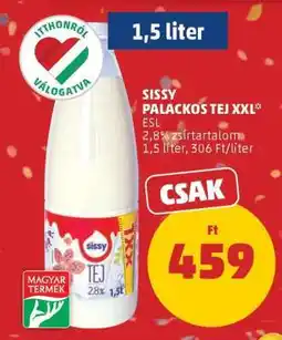 PENNY Sissy Palackos Tej XXL ajánlat
