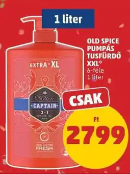 PENNY Old Spice Pumpás Tusfürdő XXL ajánlat