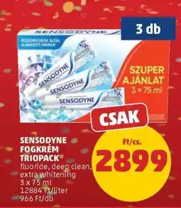 PENNY Sensodyne Fogkrém Triopack ajánlat