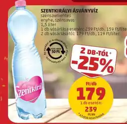 PENNY SZENTKIRÁLYI Ásványvíz ajánlat