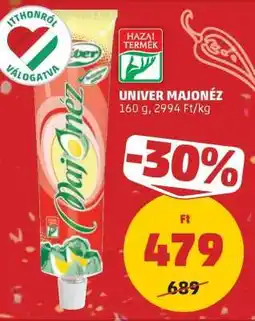 PENNY UNIVER Majonéz ajánlat