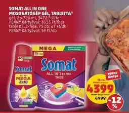 PENNY Somat All in One Mosogatógép Gel, Tabletta ajánlat