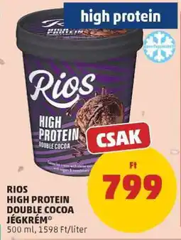 PENNY RIOS HIGH PROTEIN DOUBLE COCOA JÉGKRÉM ajánlat