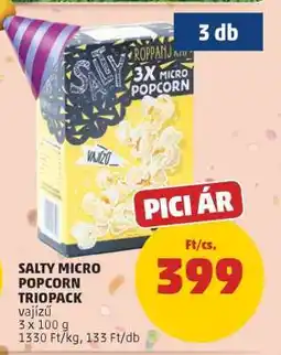 PENNY Salty Micro Popcorn Triopack ajánlat